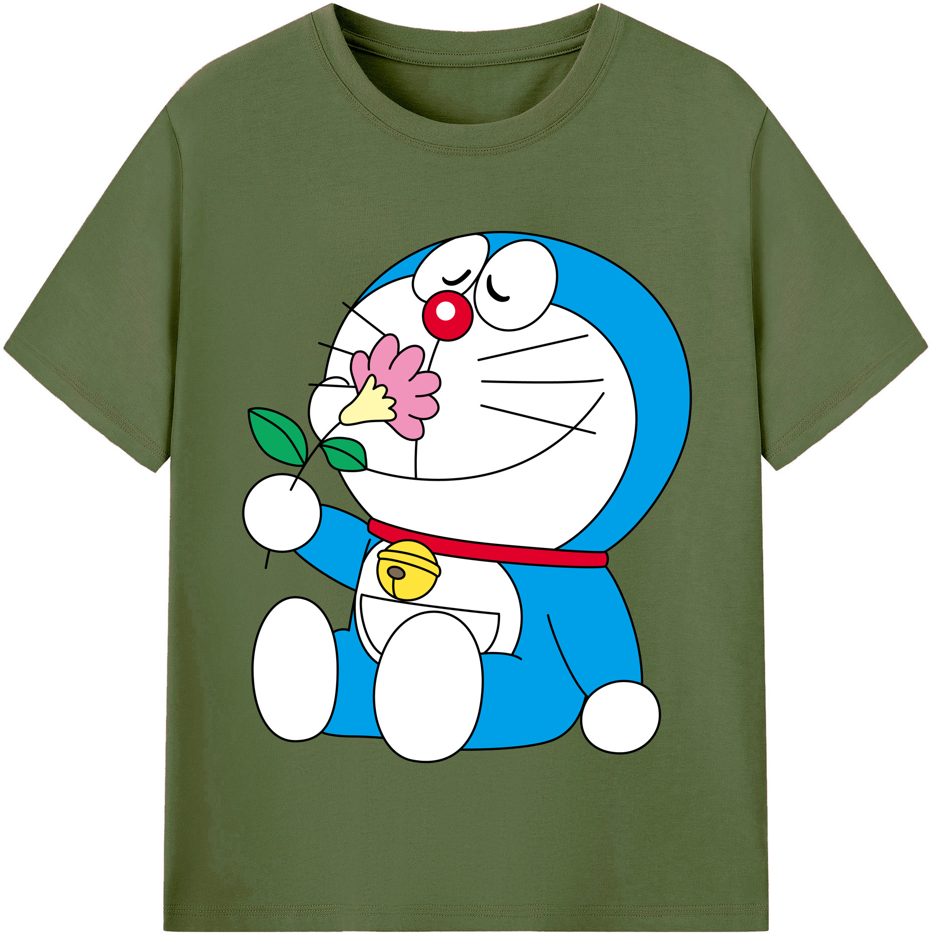（画像用） ドラえもん Doraemon 綿100％半袖Tシャツ（フロントプリント）